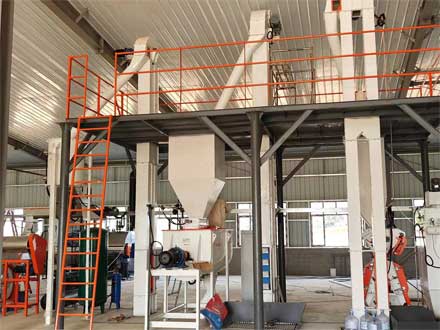 強福機械時產(chǎn)1噸濕法膨化線廣西項目