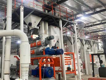 平鋪式膨化飼料生產線