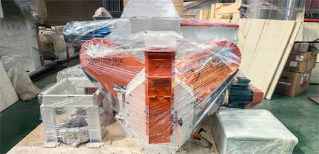 強福生產機械250型飼料顆粒線發往厄瓜多爾