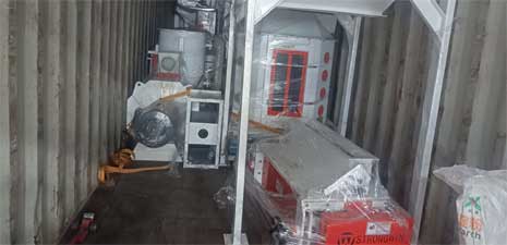 強(qiáng)福機(jī)械320型飼料顆粒生產(chǎn)成套設(shè)備發(fā)往非洲