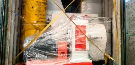 強福機械35型家禽動物飼料顆粒生產線發往非洲