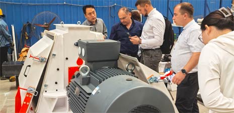 白俄羅斯客戶訪問強福機械購買飼料顆粒成套設備