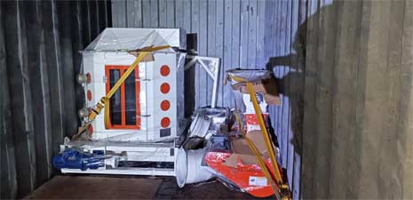 強福機械部分25飼料線設備及配件發往秘魯