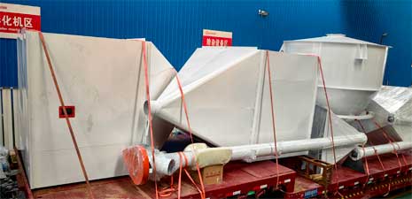 強(qiáng)福生產(chǎn)55KW飼料粉料線設(shè)備發(fā)往南陽