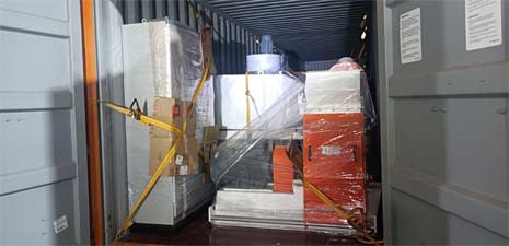 強(qiáng)福生產(chǎn)機(jī)械37KW飼料粉料線發(fā)往幾內(nèi)亞