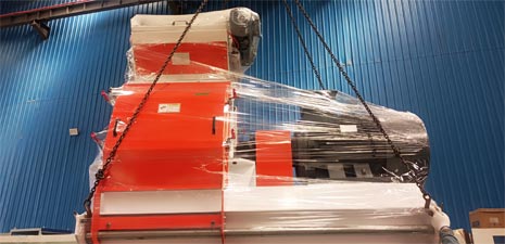 強福機械客戶定制飼料設備主要單機發貨山東